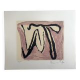 Bram van velde, untitled, 1972 (mp 83). lithograph signed in pencil