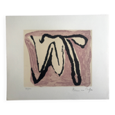Bram van velde, untitled, 1972 (mp 83). lithograph signed in pencil