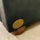 Vintage Green Leather Chesterfield Sofa: Two Seater