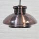 Vintage purple glass pendant lamp by Doria Leuchten 1970