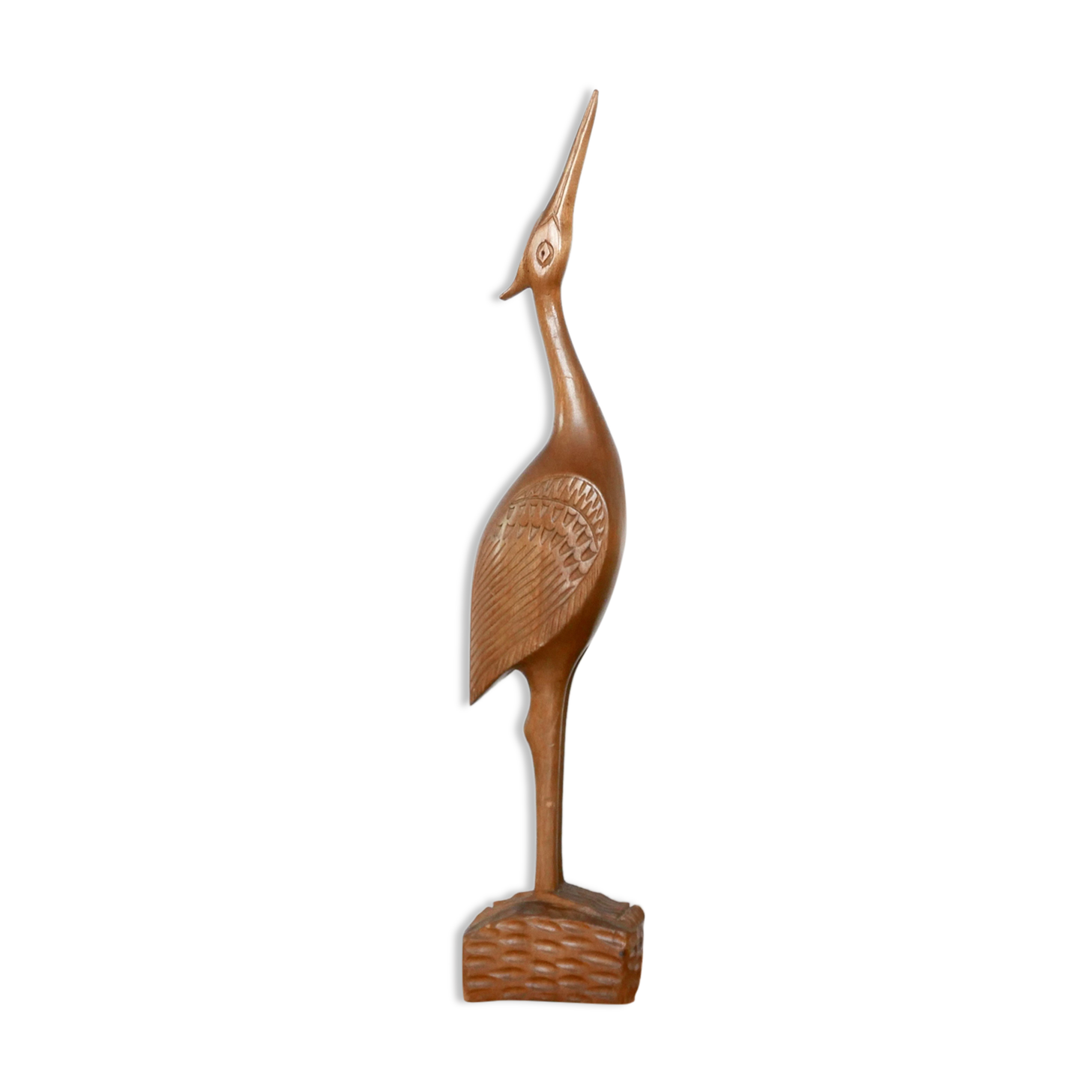 Sculpture, Wooden Heron, 50s