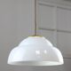 Mid-century Italian Brass and Plexiglass Pendant Lamp