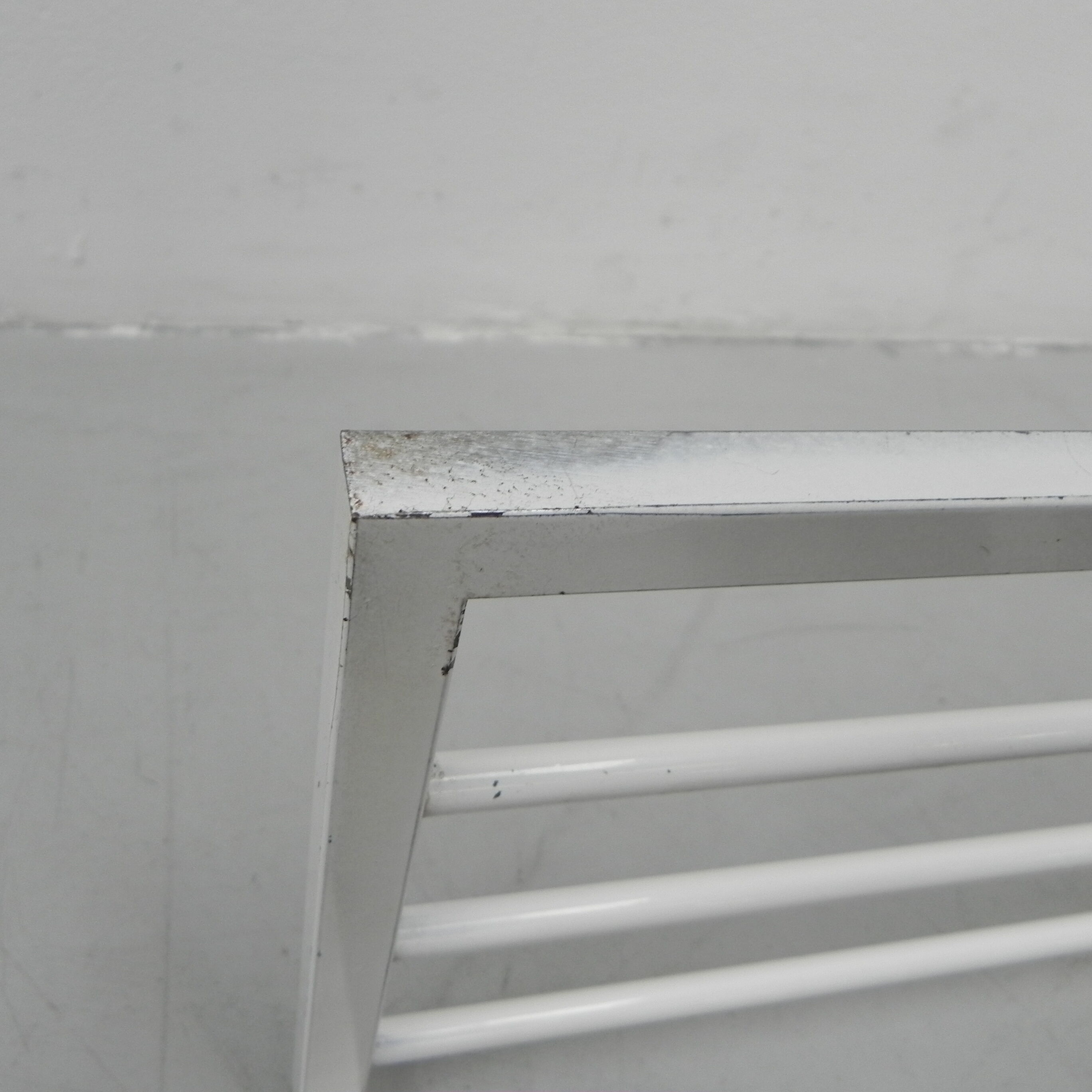 Vintage wall coat rack with 8 hooks and hat shelf