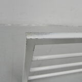 Vintage wall coat rack with 8 hooks and hat shelf