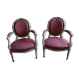 Medallion armchairs