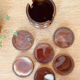 Wood and agate coasters