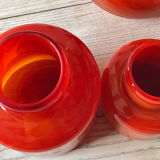 Set vases and coffee maker orange Moorish Vieil