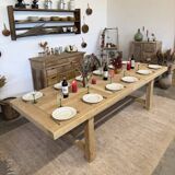Large farmhouse table with extensions