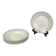 Set of 6 Lunéville soup plates, "Régence" model, water green and 4 lines