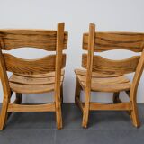 Pair of brutalist armchairs by Dittman & CO for AWA Radboud