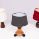 Trio small Table lamps 1960s incl Shades Holland