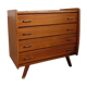 Scandinavian vintage dresser from the 60s teak feet compass