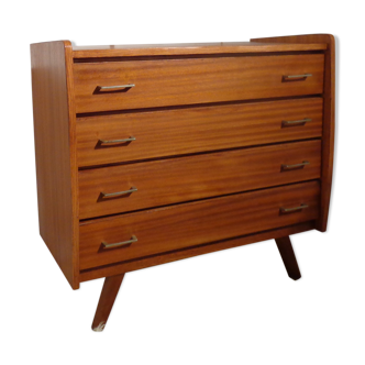 Scandinavian vintage dresser from the 60s teak feet compass