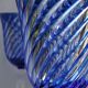 Cristal d'Arques - 6 Wine glasses model Blue Waltz - Double layer crystal
