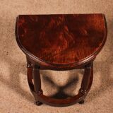 walnut side table in high period style
