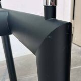 Italian model LC6 dining or office table in metal and glass by Le Corbusier, Pierre Jeanneret, Charlotte Perriand for Cassina.