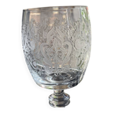 5 verres cristal gravé