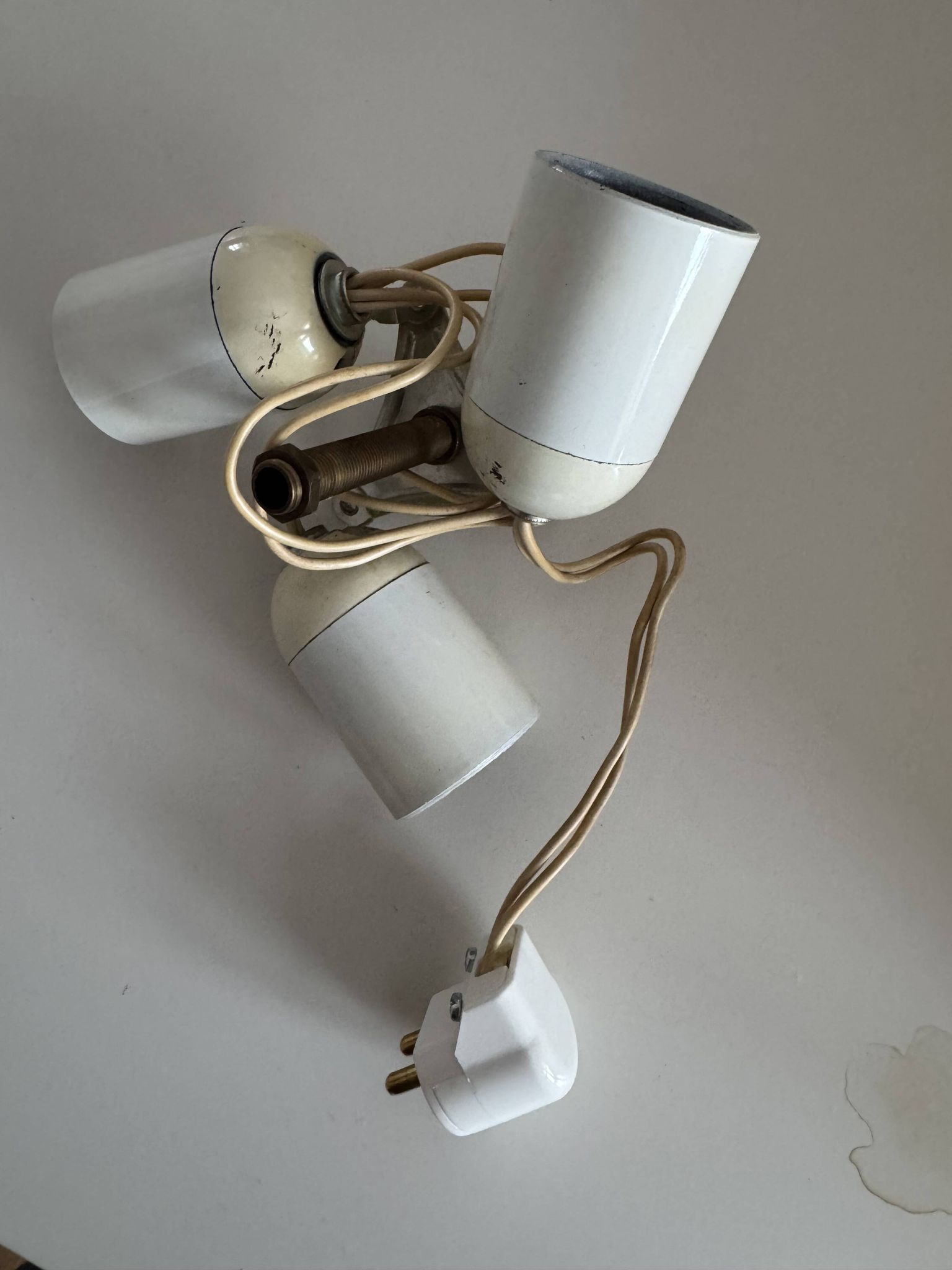 XL textile Plafond /ceiling lamp, swedish modern, crocheted