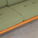 Green 2-seater sofa bench, Eastern Europe
