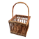 Antique Wicker Basket 4 Bottle Basket Good Condition 23 x 23 x 39 cm