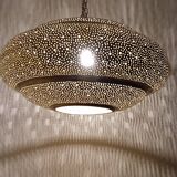 Moroccan brass pendant light