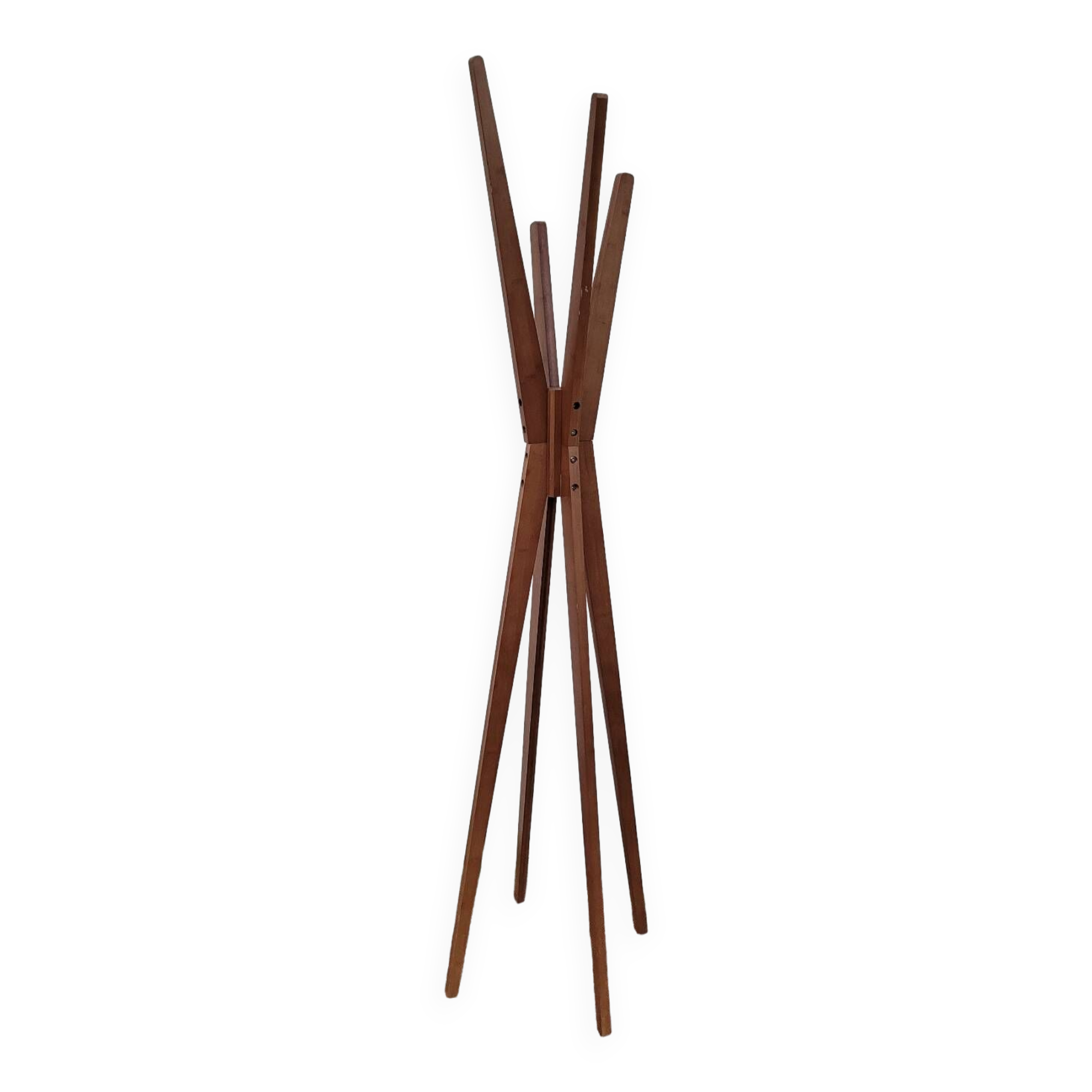 Designer wooden coat rack