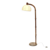 Solid wood floor lamp Solbackens Svaveri Sweden 1970s