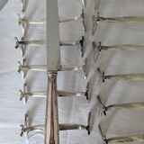 Set of 12 Christofle knife rests, Moderne 1912 model