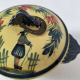 Breton bonbonnière Quimper Henriot – Hand-painted earthenware