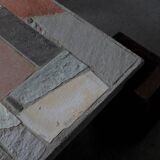 Concrete and stone coffee table - Netherlands 1960s