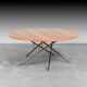 Coffee table in wood metal tubular 50s vintage