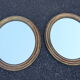 Pair of oval mirrors from the Louis Philippe period in gilded wood.