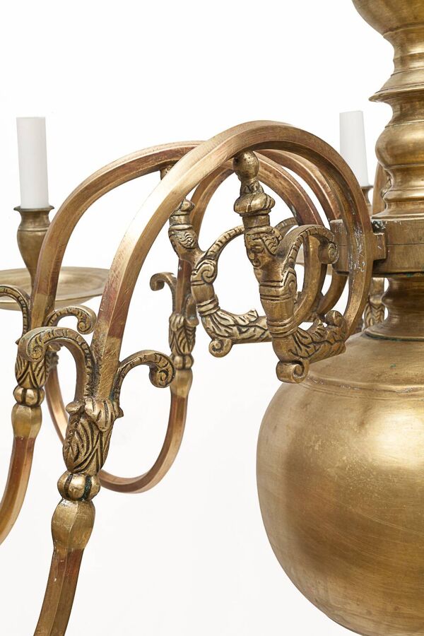 Important lustre Hollandais 8 feux
