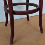 Curved wooden bar stool