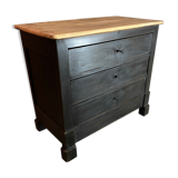 Commode ancienne patinée noir