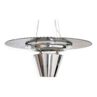 Foscarini chrome and forged metal chandelier