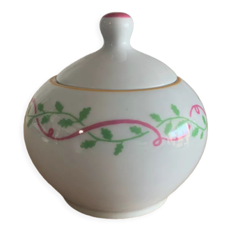 Sugar pot Yves Deshoulieres France Ines de la Fressange Porcelain collection