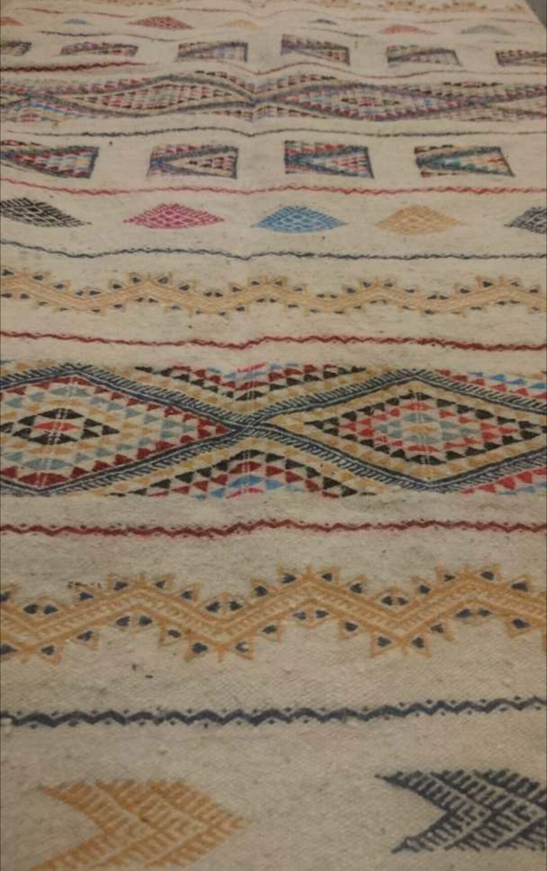 Multicolor rugs Handmade wool 160x90cm