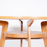 Small Mid Century Table, Made in Czechia, 1950s, Original Condition, Oak