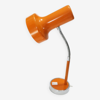 Orange desk or table lamp Italy 1970