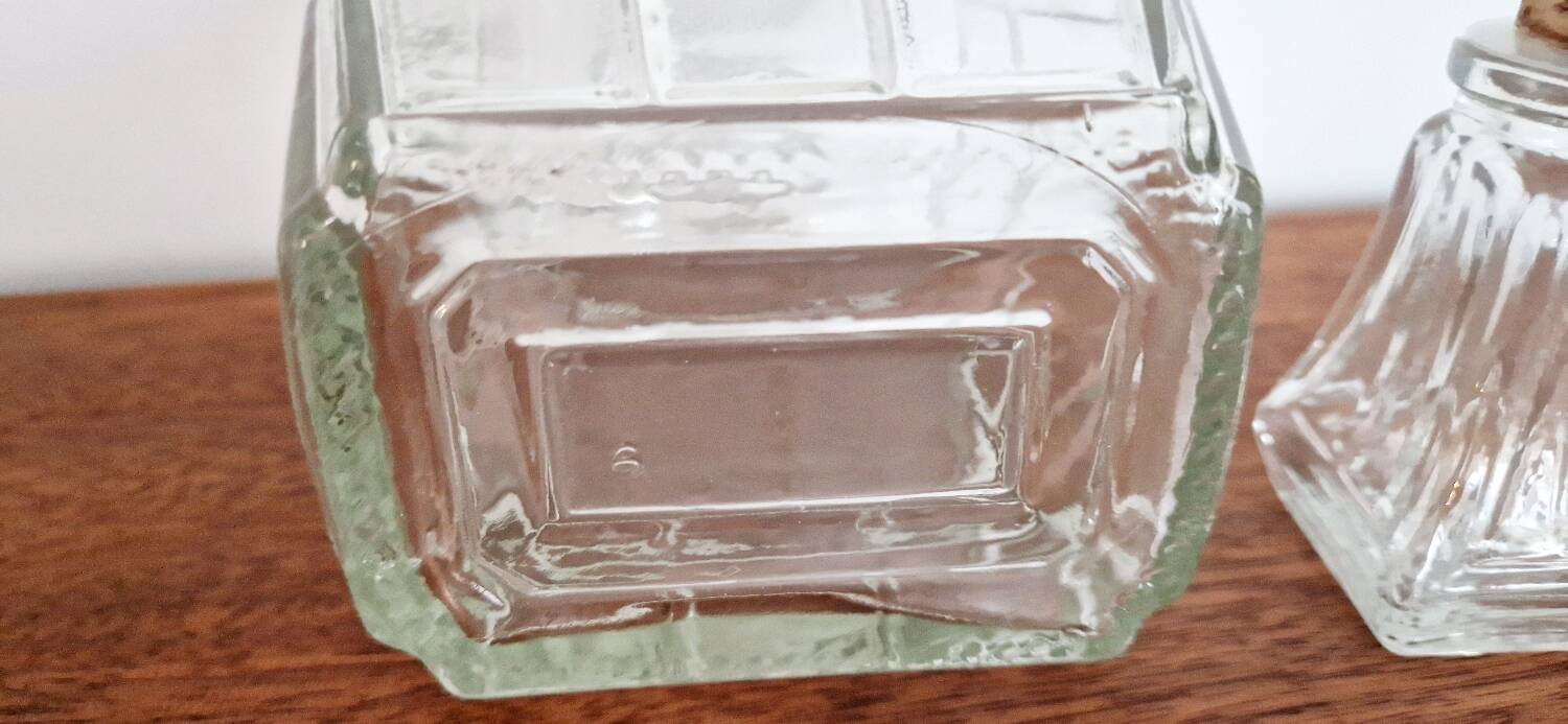 Art deco style glass carafe