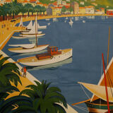 Poster Roger Broders bandol Côte d'Azur Varoise Lucien Serre Cie plm