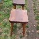 2 tabourets de  bar brutalistes