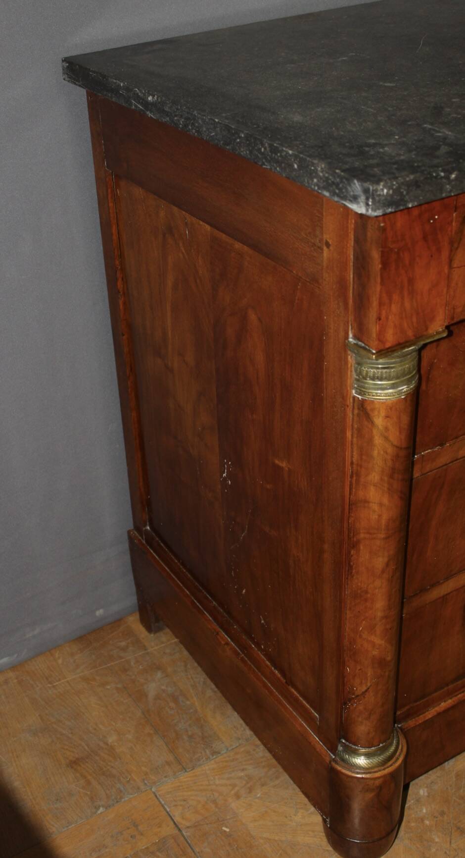 Empire Commode with Half Column, 19th Century