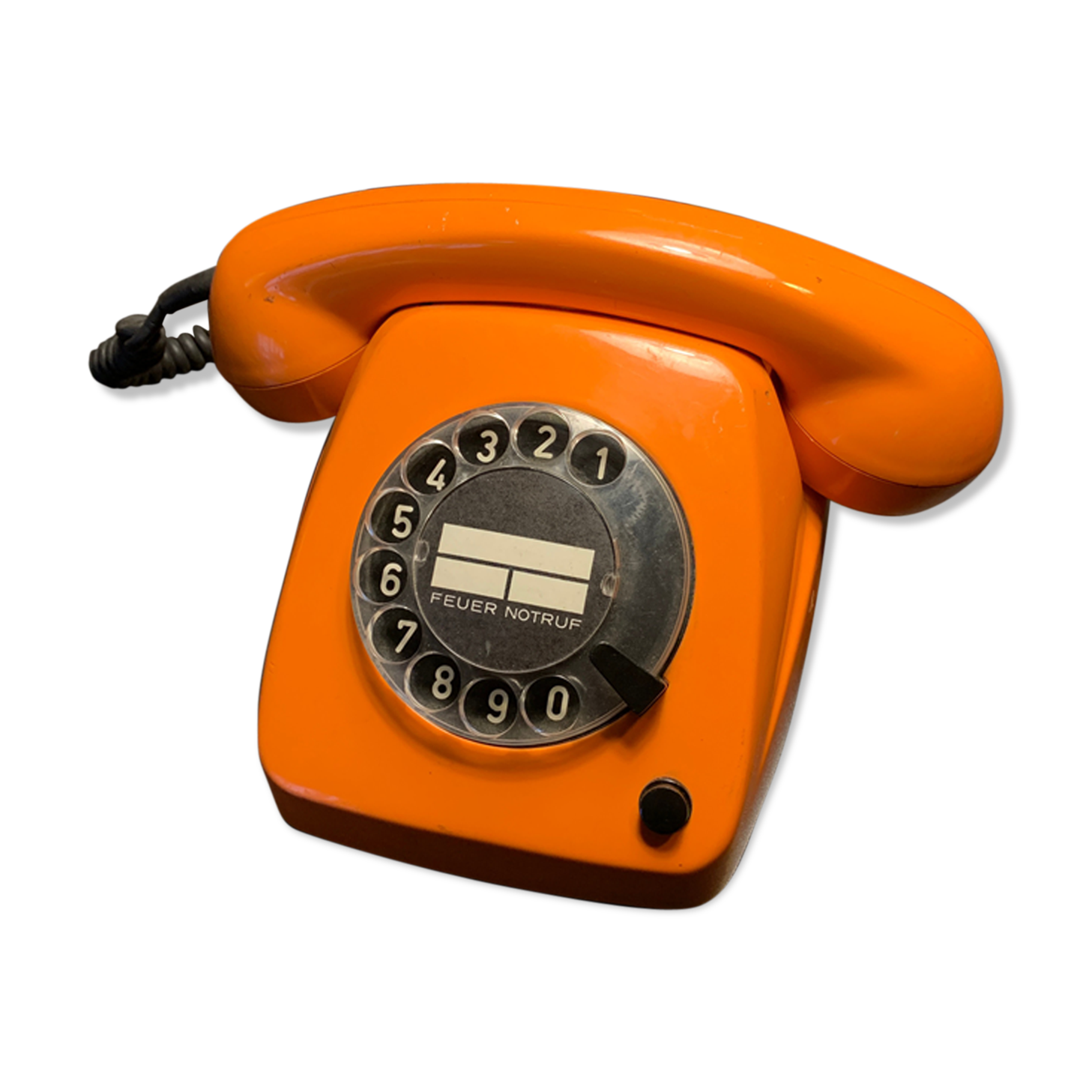 Vintage dial orange phone