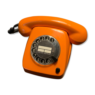Vintage dial orange phone