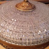 Pair of crystal ceiling lights