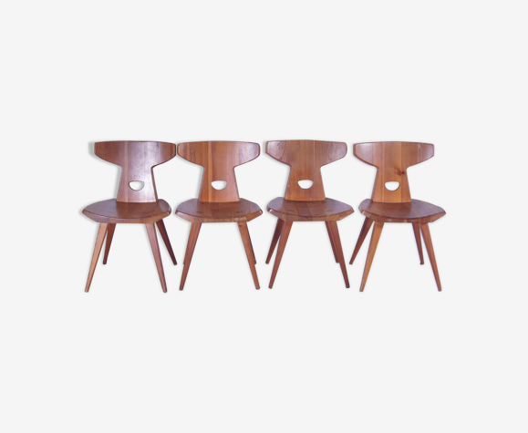 Chaises de salle à manger jacob kielland-brandt des années 1960 pour i. christiansen ensemble de 4