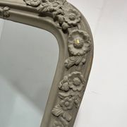 Louis XV style mirror in wood and patinated stucco, 20th century