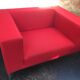 Red sofa Allen MDF Italia by Bruno FATTORINI 1998